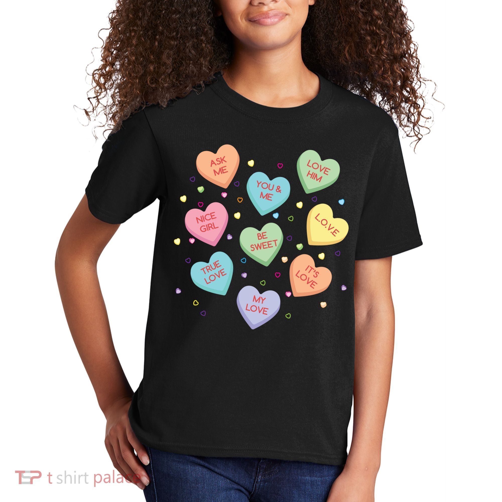 Valentine's Day Candy Hearts Kids T-Shirt