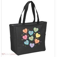 Valentine's Day Candy Hearts Tote Bag thumb 2