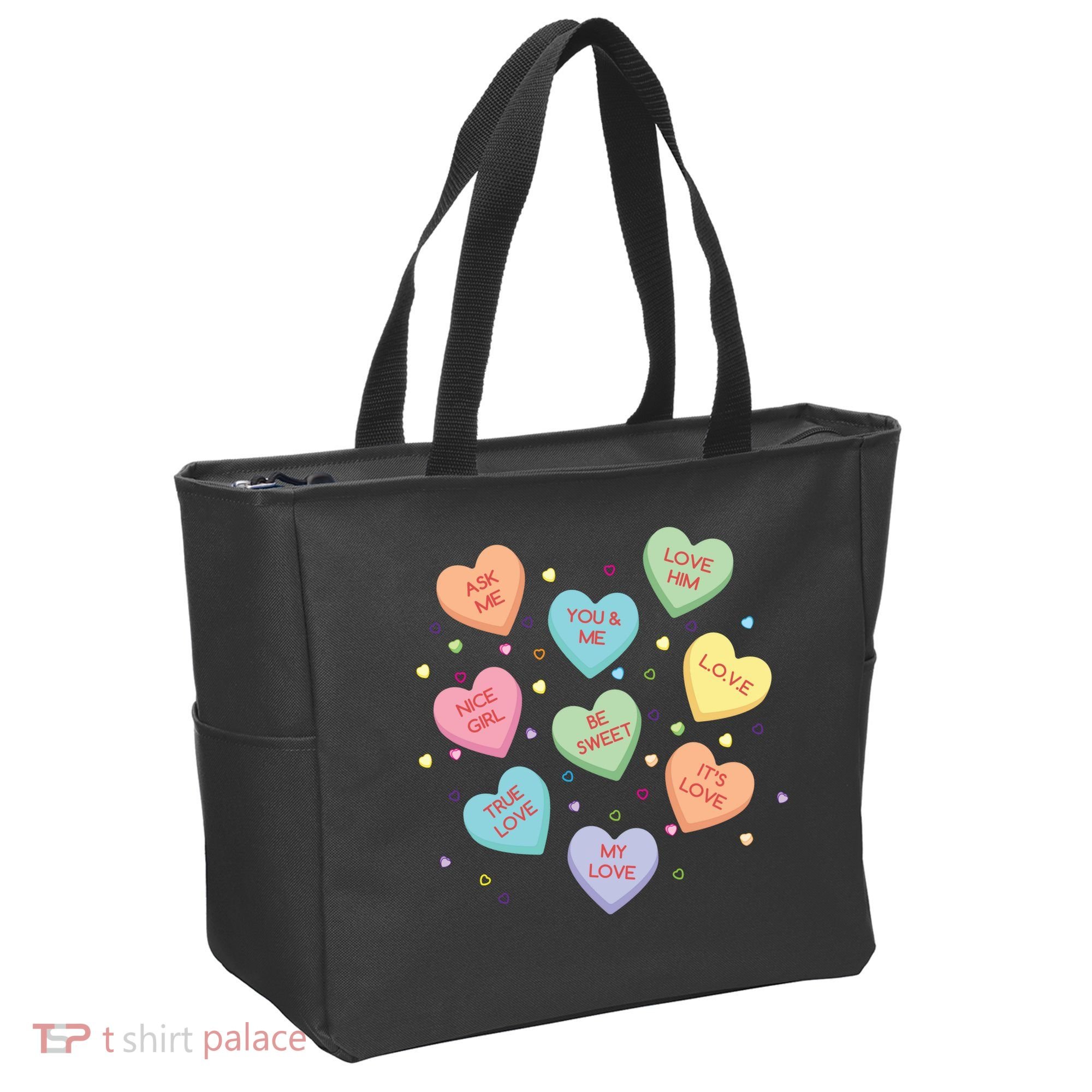 Valentine's Day Candy Hearts Tote Bag