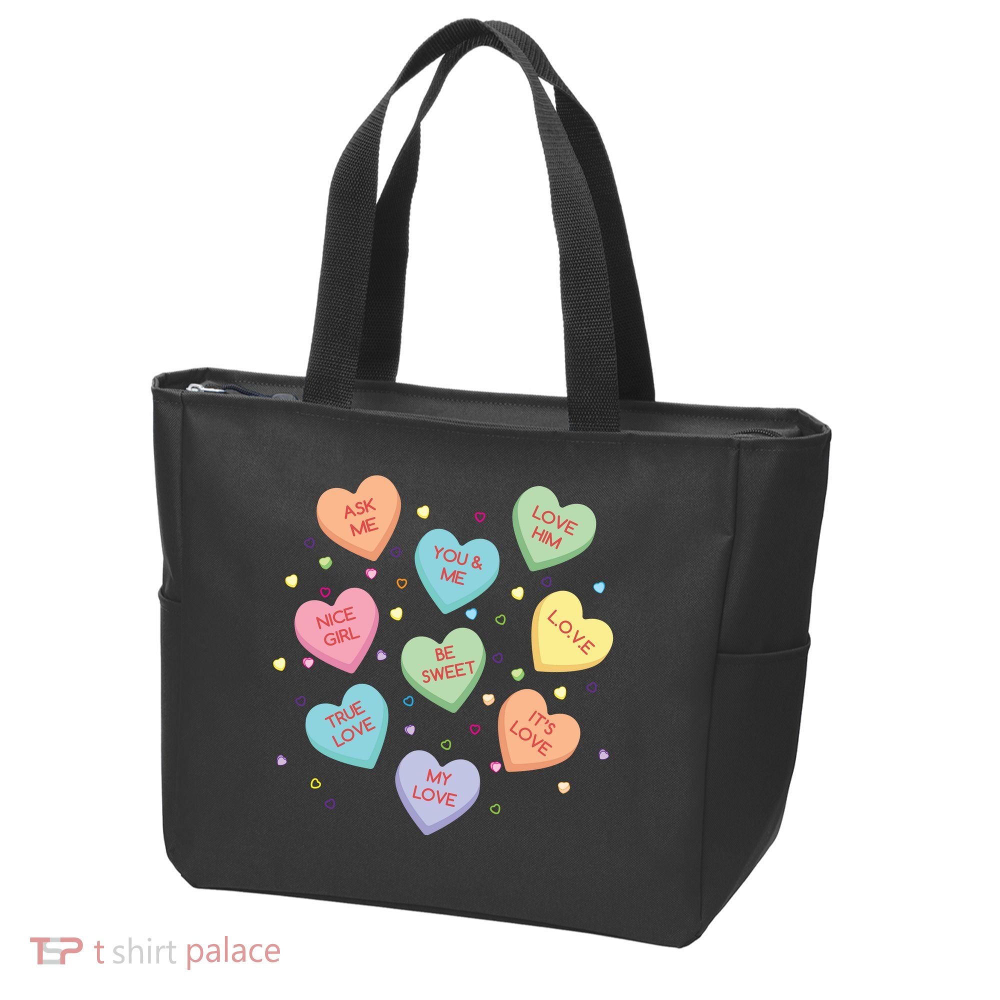 Valentine's Day Candy Hearts Tote Bag