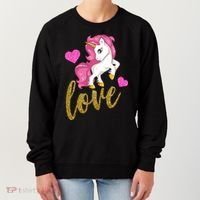 Valentines Day Cute Unicorn Love Women's Sweatshirt thumb 0