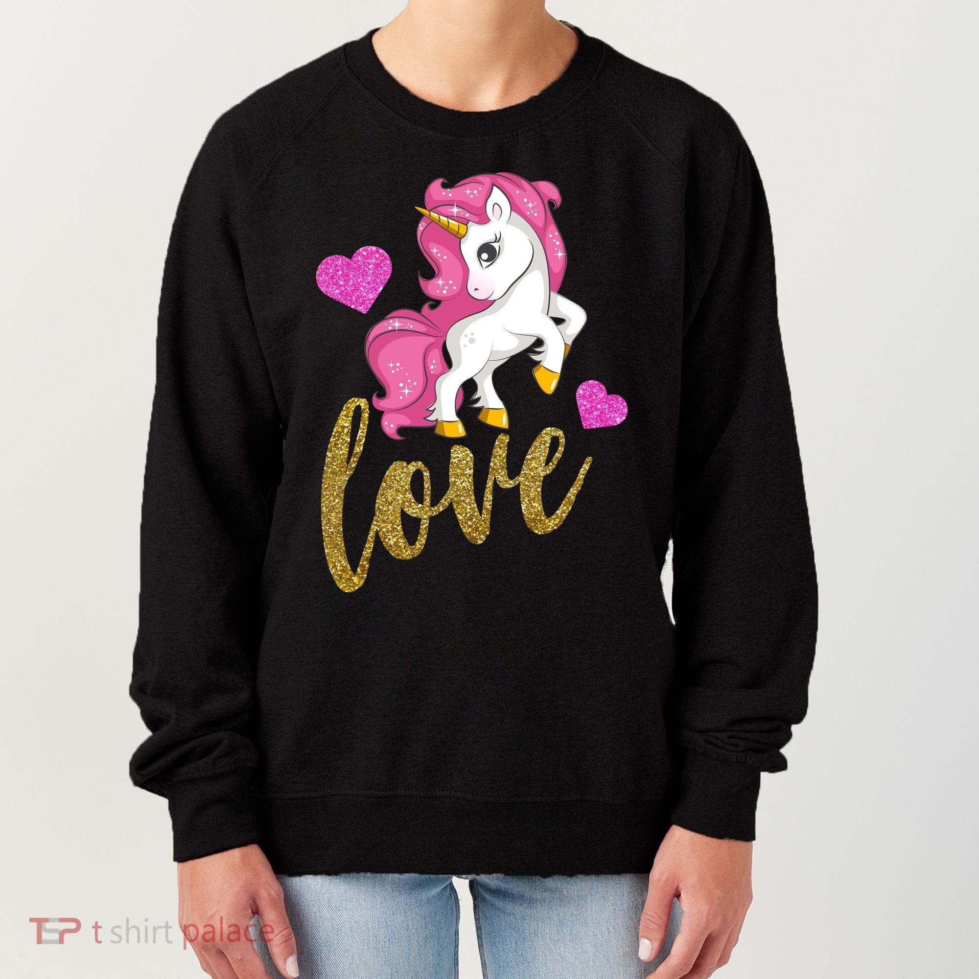 Valentines Day Cute Unicorn Love Women's Sweatshirt