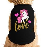 Valentines Day Cute Unicorn Love Doggie Tank thumb 0