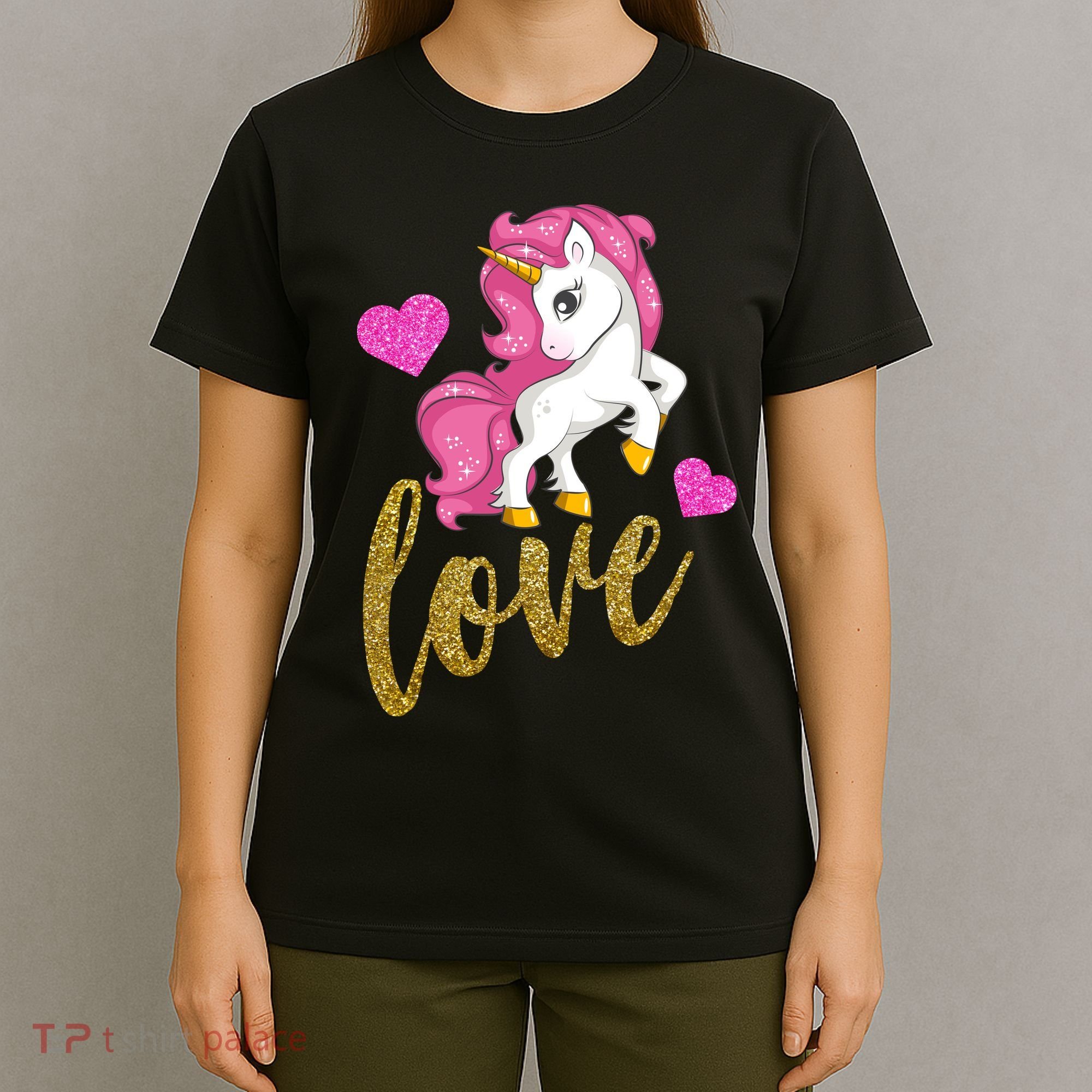 Valentines Day Cute Unicorn Love T-Shirt