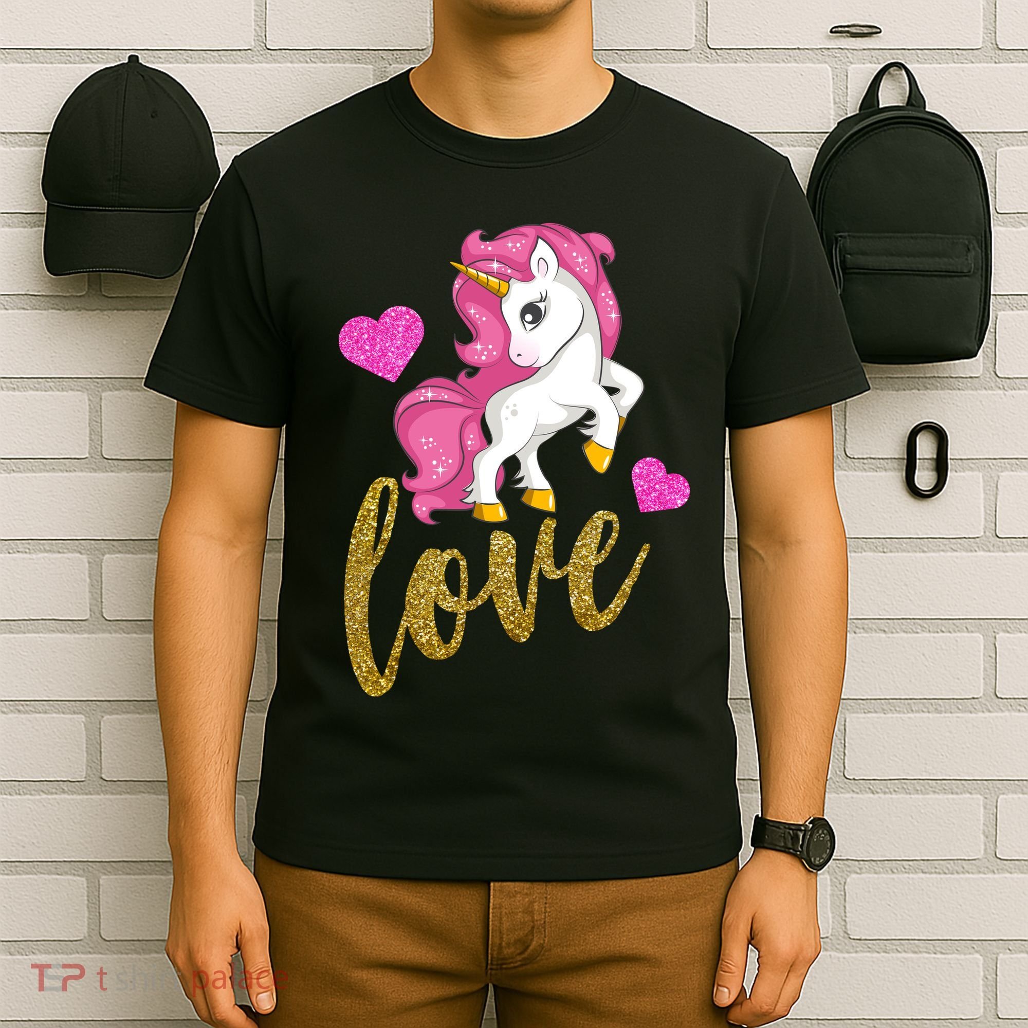 Valentines Day Cute Unicorn Love T-Shirt