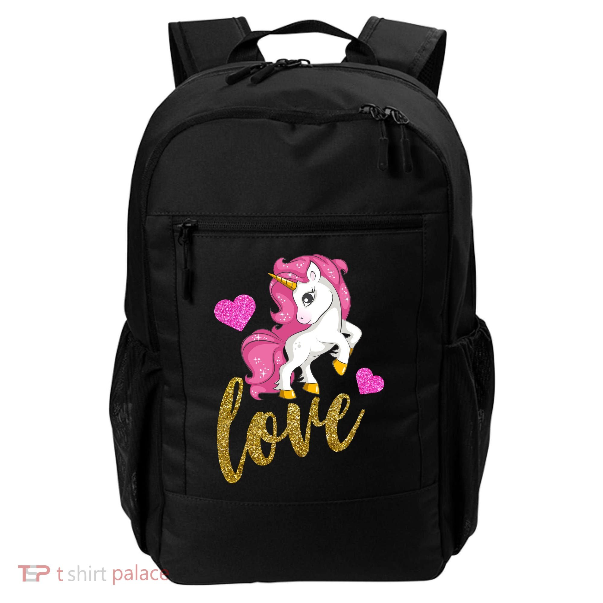 Valentines Day Cute Unicorn Love Backpack