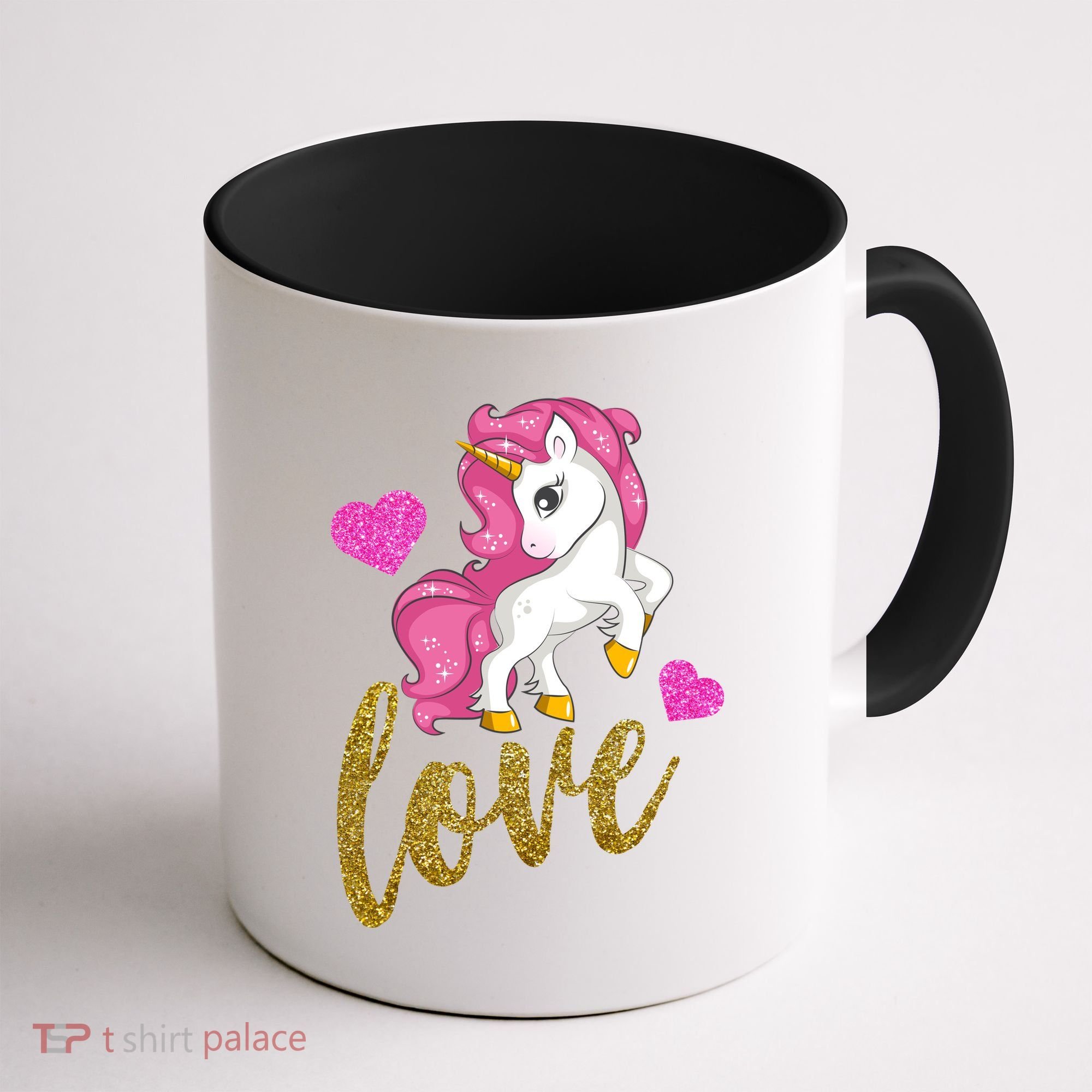 Valentines Day Cute Unicorn Love Coffee Mug