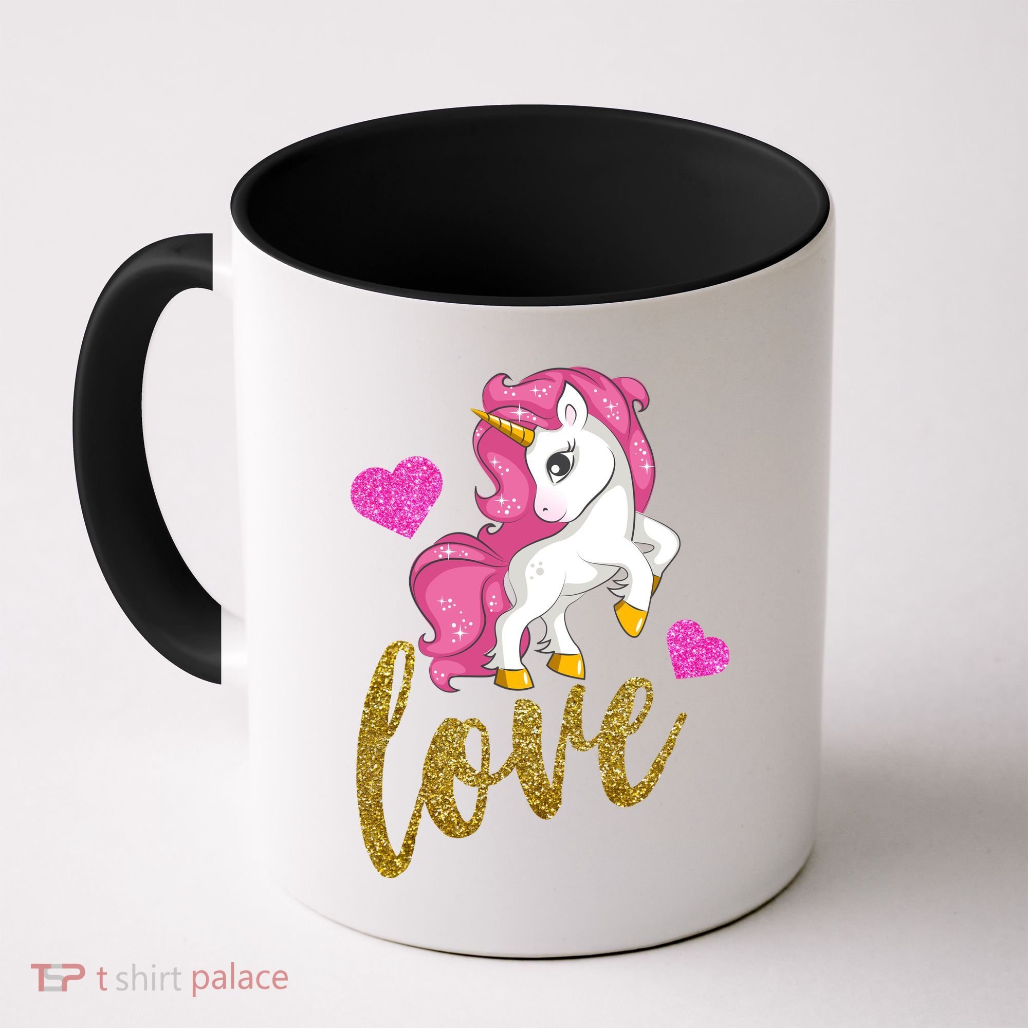 Valentines Day Cute Unicorn Love Coffee Mug