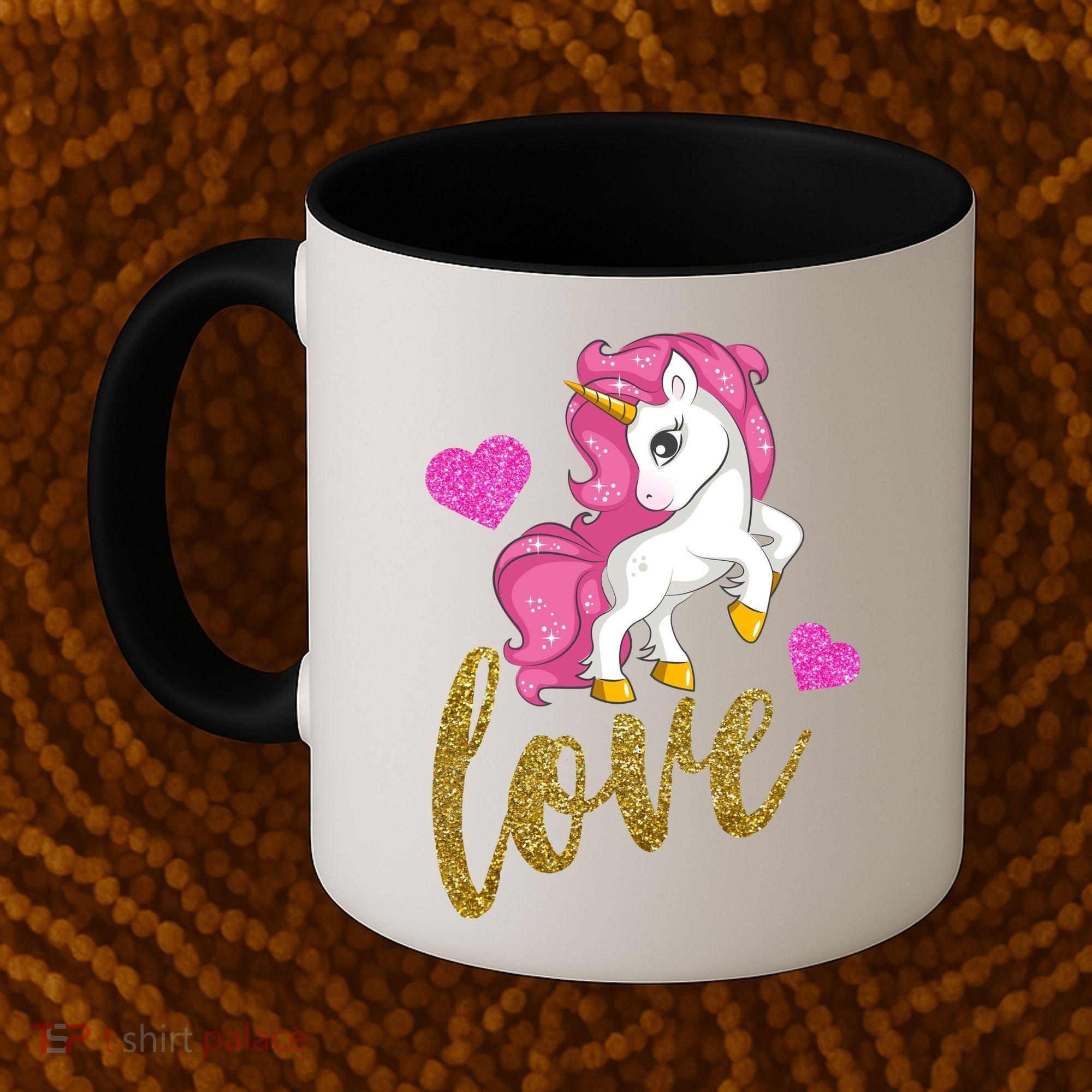 Valentines Day Cute Unicorn Love Coffee Mug