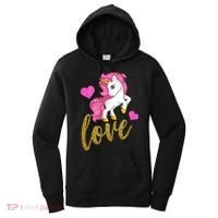 Valentines Day Cute Unicorn Love Women's Hoodie thumb 0