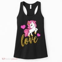 Valentines Day Cute Unicorn Love Women's Tank Top thumb 0