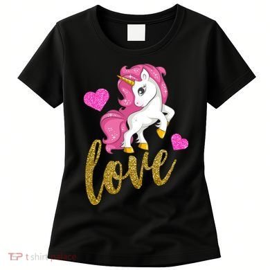 Valentines Day Cute Unicorn Love Women's T-Shirt