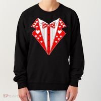 Valentine's Day Heart Tuxedo Women's Sweatshirt thumb 0