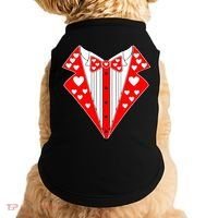 Valentine's Day Heart Tuxedo Doggie Tank thumb 0