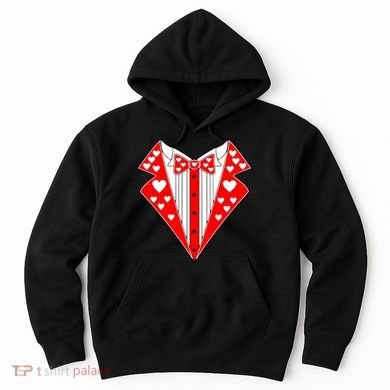 Valentine's Day Heart Tuxedo Hoodie