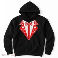 Valentine's Day Heart Tuxedo Hoodie thumb 0