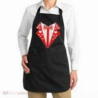 Valentine's Day Heart Tuxedo Apron thumb 2