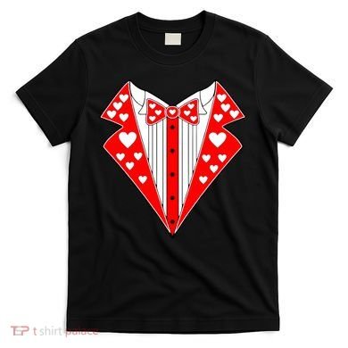 Valentine's Day Heart Tuxedo T-Shirt
