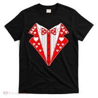 Valentine's Day Heart Tuxedo T-Shirt thumb 0