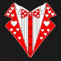 Valentine's Day Heart Tuxedo Backpack thumb 2