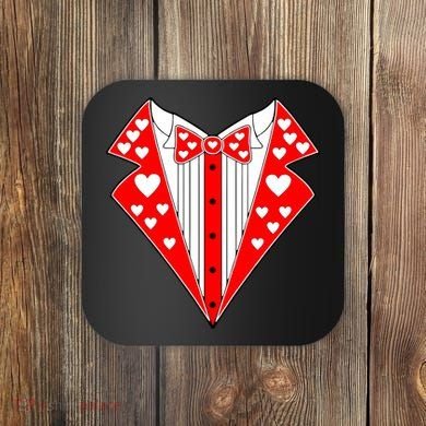 Valentine's Day Heart Tuxedo Coaster