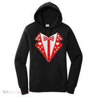 Valentine's Day Heart Tuxedo Women's Hoodie thumb 0