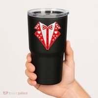 Valentine's Day Heart Tuxedo Tumbler thumb 2