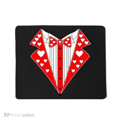 Valentine's Day Heart Tuxedo Mousepad