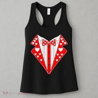 Valentine's Day Heart Tuxedo Women's Tank Top thumb 3