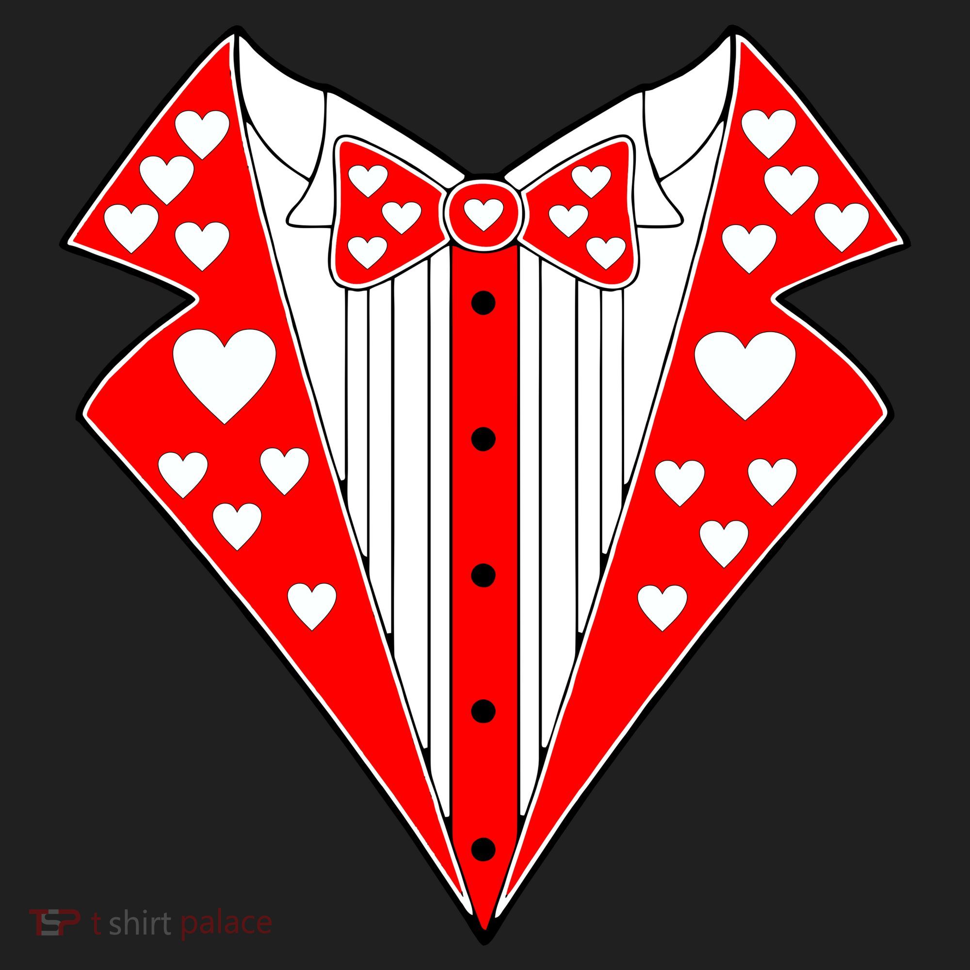 Valentine's Day Heart Tuxedo Hat