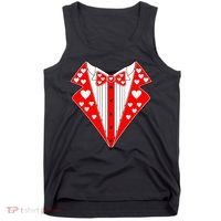Valentine's Day Heart Tuxedo Tank Top thumb 0