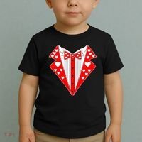 Valentine's Day Heart Tuxedo Toddler T-Shirt thumb 2