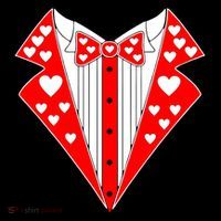 Valentine's Day Heart Tuxedo Visor thumb 3