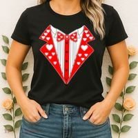 Valentine's Day Heart Tuxedo Women's T-Shirt thumb 2