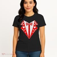 Valentine's Day Heart Tuxedo Women's T-Shirt thumb 4