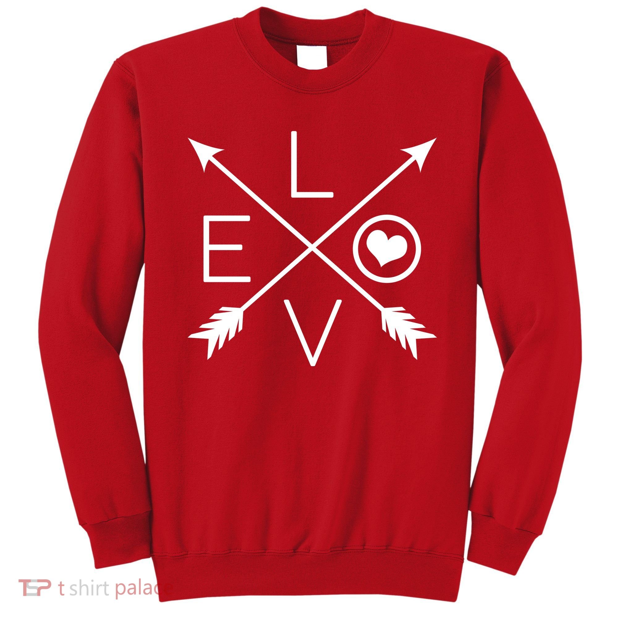 Valentines Day Love Arrows Sweatshirt