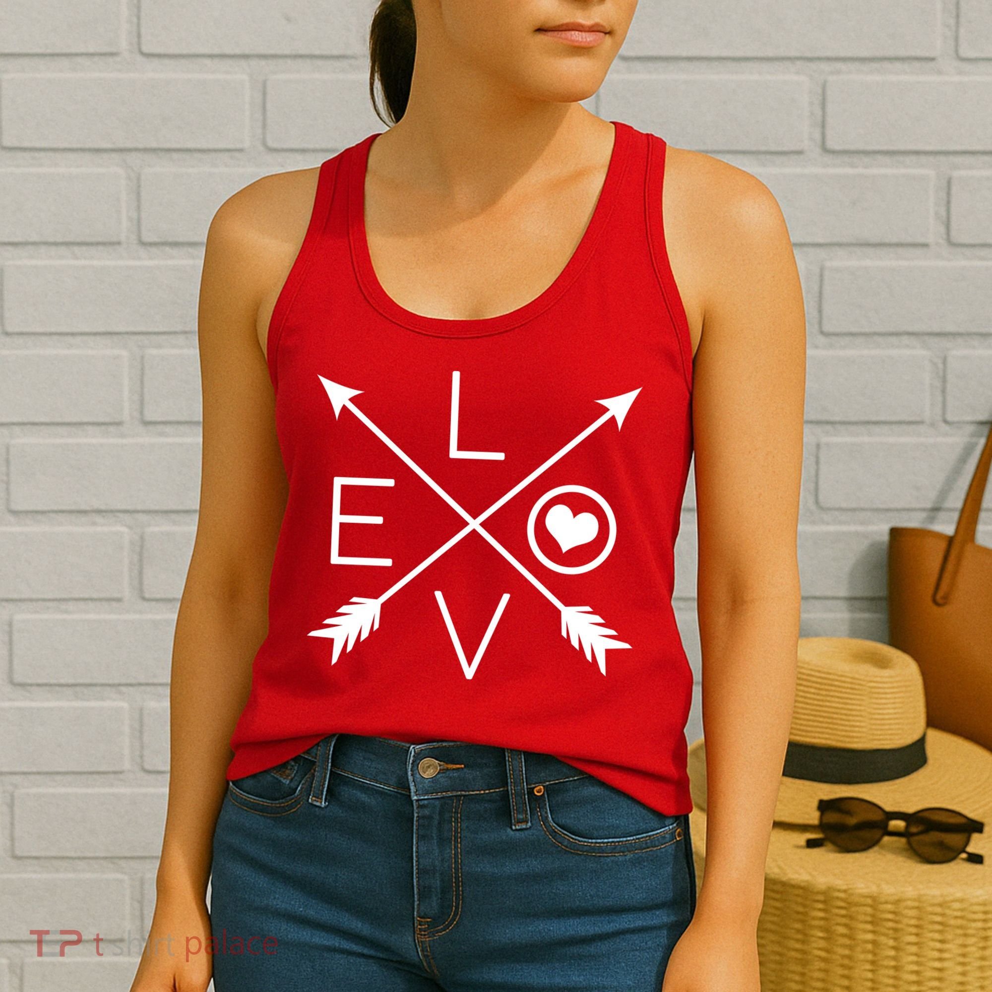 Valentines Day Love Arrows Women's Tank Top