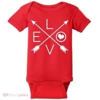 Valentines Day Love Arrows Baby Bodysuit thumb 0