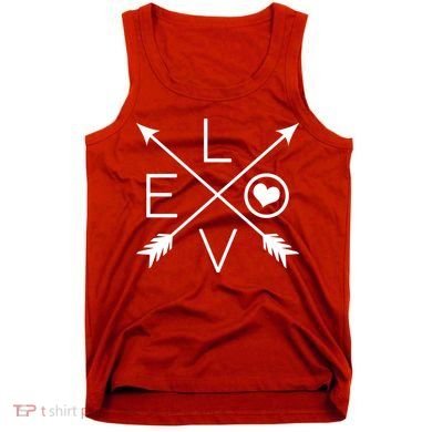 Valentines Day Love Arrows Tank Top