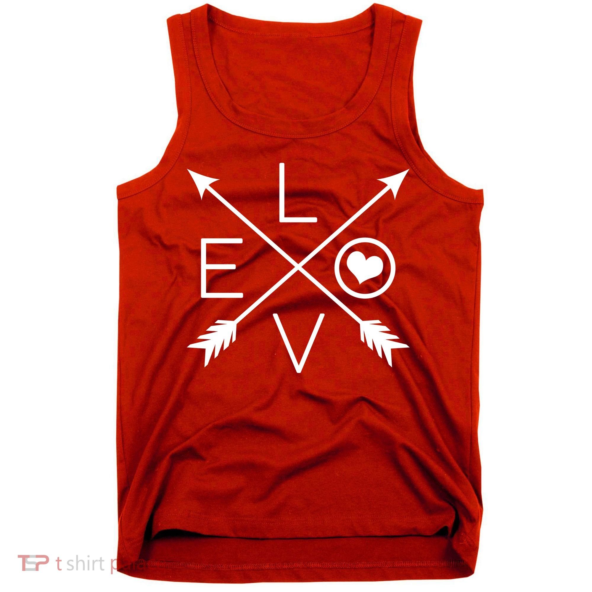 Valentines Day Love Arrows Tank Top