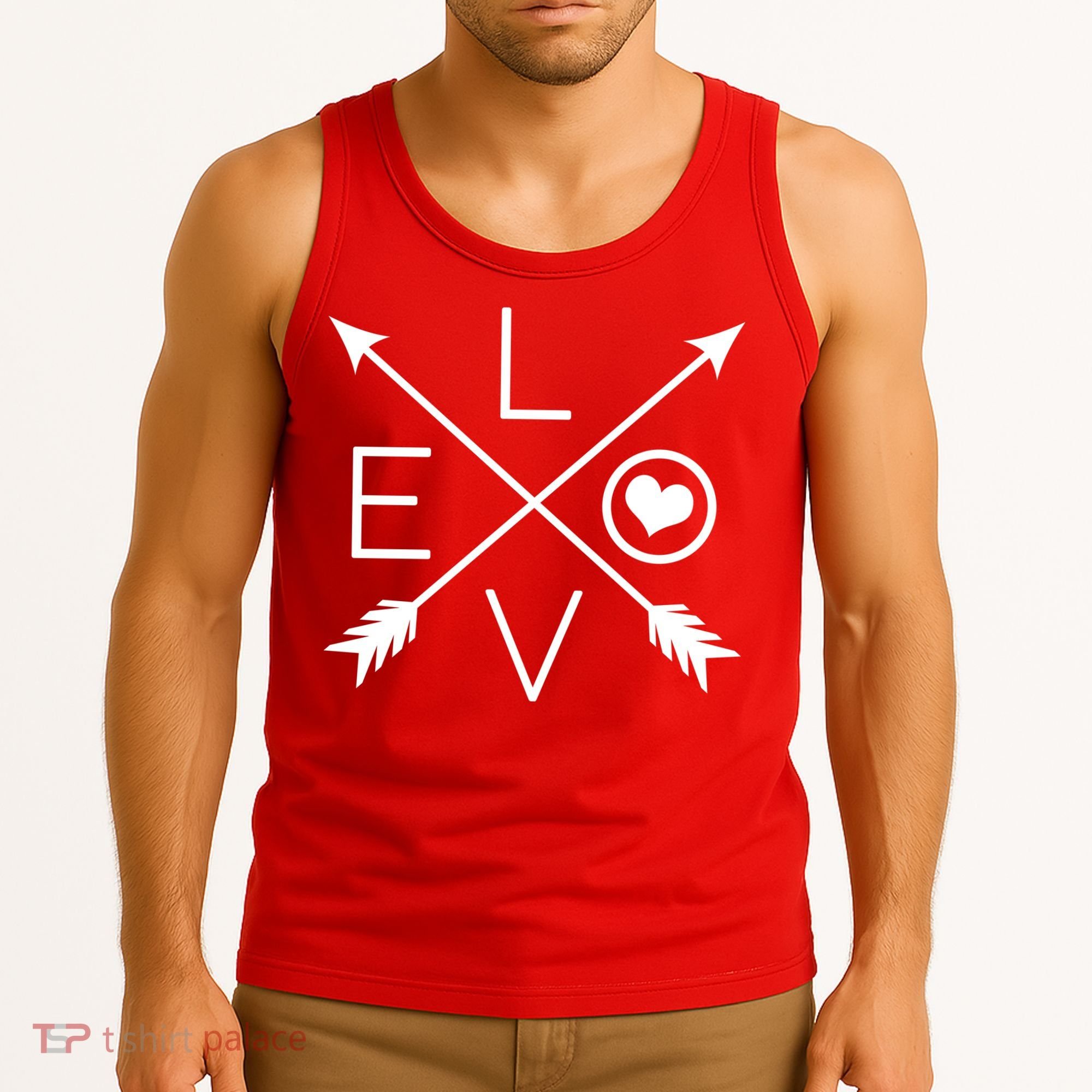 Valentines Day Love Arrows Tank Top