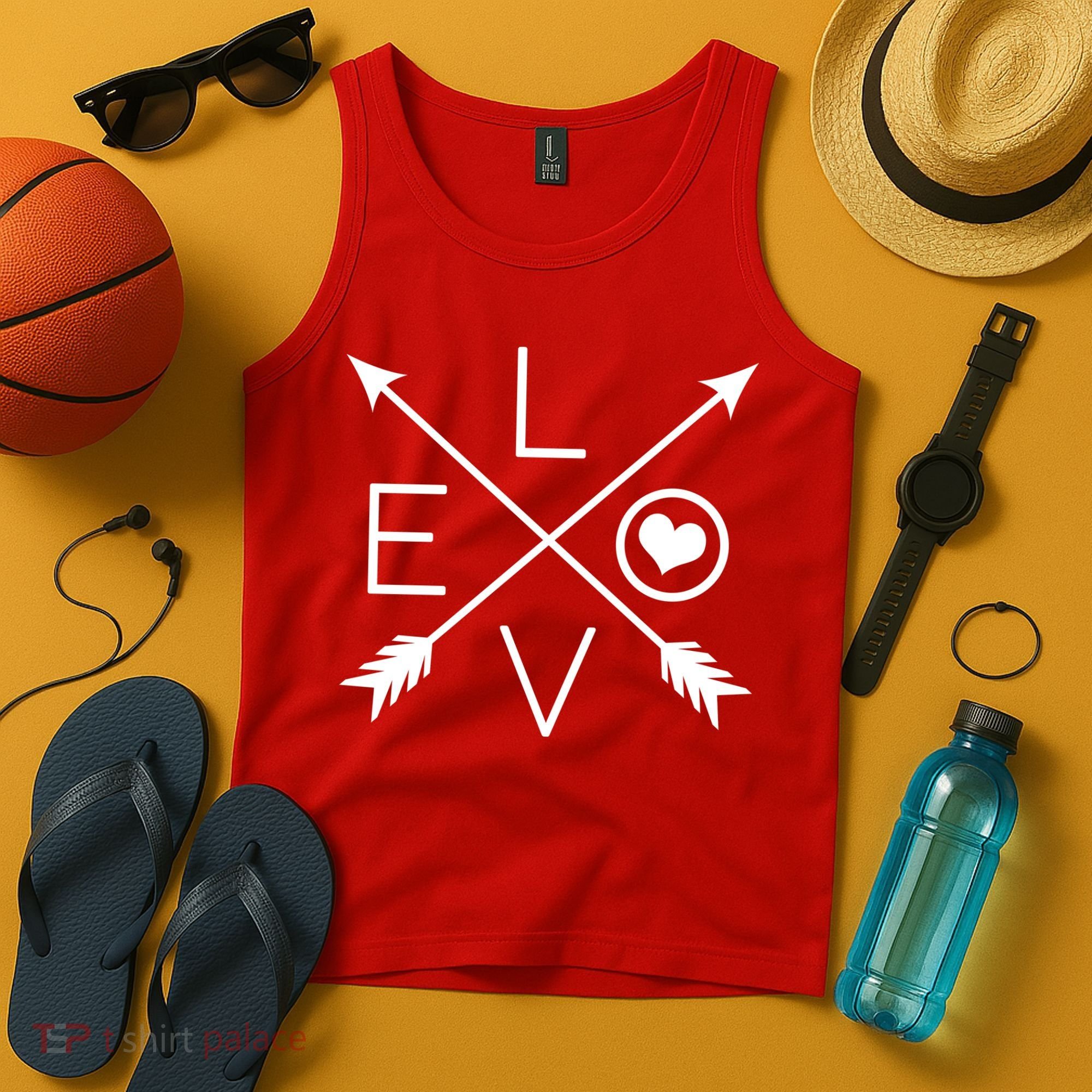 Valentines Day Love Arrows Tank Top