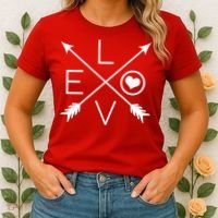 Valentines Day Love Arrows Women's T-Shirt thumb 2
