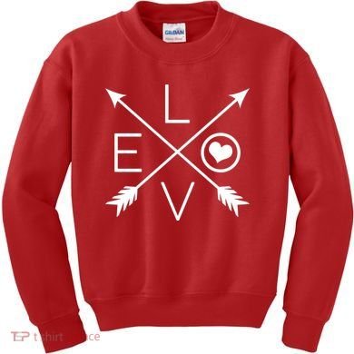 Valentines Day Love Arrows Kids Sweatshirt