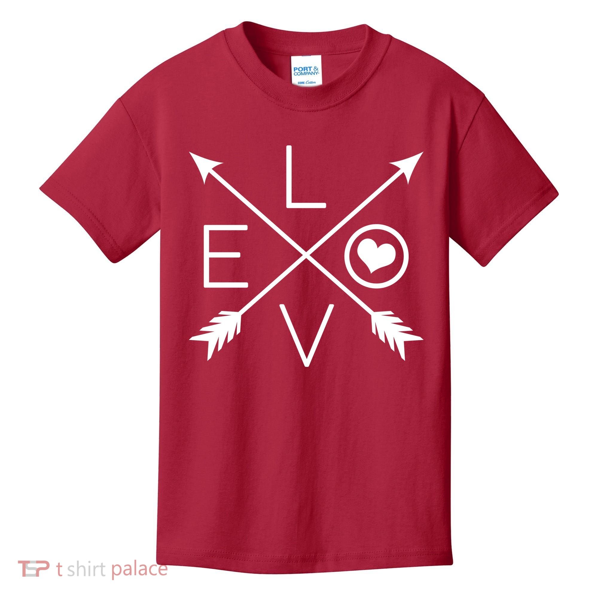 Valentines Day Love Arrows Kids T-Shirt