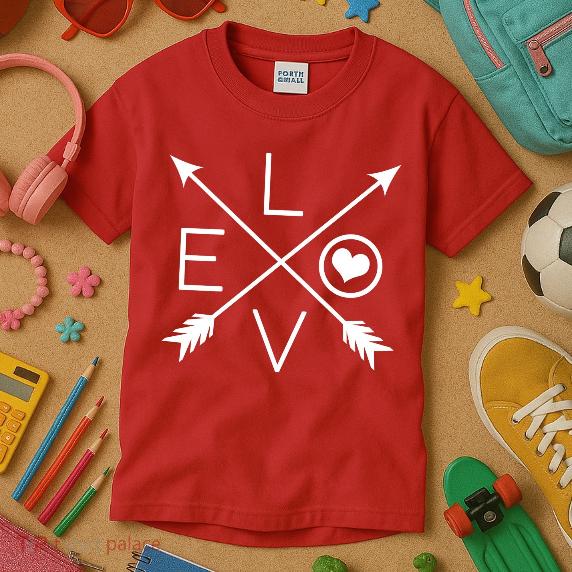 Valentines Day Love Arrows Kids T-Shirt