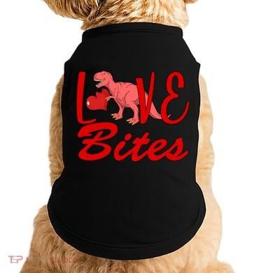 Valentines Day Love Bites Dinosaur Doggie Tank