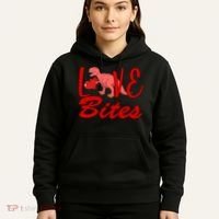 Valentines Day Love Bites Dinosaur Hoodie thumb 5