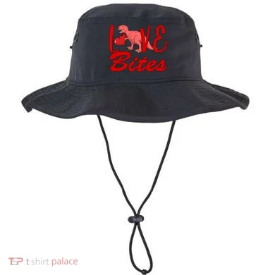 Valentines Day Love Bites Dinosaur Bucket Hat