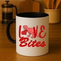 Valentines Day Love Bites Dinosaur Coffee Mug thumb 4